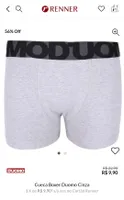 Cueca Boxer Duomo Cores | R$8