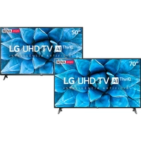 [R$5.858 AME] Smart TV LG 70'' 70UN7310 UHD 4K + Smart TV LG 50'' 50UN7310 UHD 4K | R$6.299