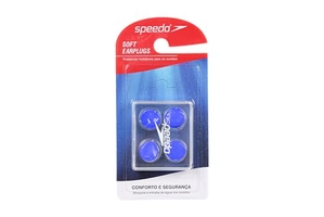 Speedo Potetor de Ouvido Soft Earplug, Único, 2 Pares, Transparente