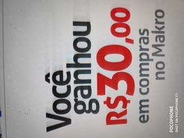 [SP] R$30 OFF em compras de R$ 150,00 no Makro.