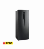 REEMBALADO: Geladeira Electrolux Frost Free Inverter 480L IT70B Duplex Black Inox Look - Bivolt