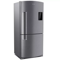Geladeira Brastemp Frost Free Inverse 588 litros cor Inox com Smart Bar BRE85AK • 110V