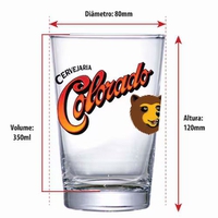 Copo de Cerveja Colorado 350ml de Vidro