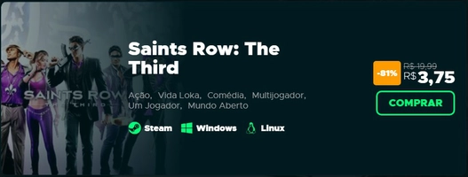 Saints Row 3 (PC) - R$4