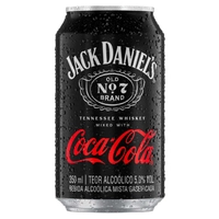 [Regional] Bebida Mista Alcoólica Gaseificada Old No. 7 Jack Daniel s e Coca-Cola 350ml