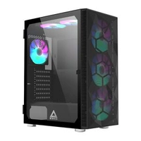Gabinete Gamer Montech x3 MESH Mid Tower Black ATX 6 Fans Vidro Temperado | R$339