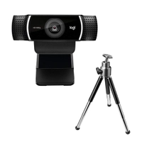 Webcam Full HD Logitech C922 Pro Stream com Microfone Embutido, 1080p e Tripé Incluso, Compatível Logitech Capture - 960-001087