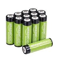 Amazon Basics kit 12 pilhas AA 2.000 mAh recarregáveis, pré-carregadas