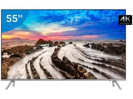 Smart TV LED 55” Samsung 4K Ultra HD 55MU7000 - Conversor Digital Wi-Fi 4 HDMI 3 USB - R$4730