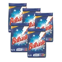 Kit Sabão em Pó Brilhante Multi-Tecidos 2 Kg - 5 Unidades - R$39,90