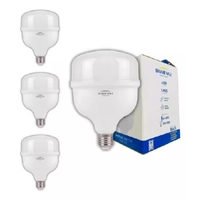 Kit 3 Lâmpada LED Bulbo 50W alta potencia Branco Frio 6500k