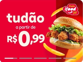 Tudão no Ifood; Itens a partir de R$ 0,99 em Restaurantes