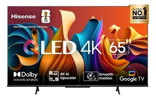 Hisense Smart TV UHD 4K QLED 65" Polegadas 65Q6N Google TV com HDR10+ Dolby Atmos Sports Mode Game Mode Plus e Compatível com Alexa