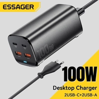 【 Cashback R$57】Carregador GaN 100W Essager USB-C