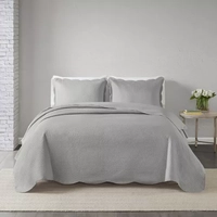 Cobre Leito Colcha Casal 3 Peças Com Aba Americana Casa Dona