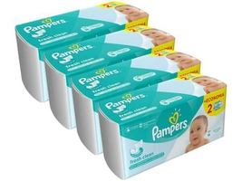 Kit Lenços Umedecidos Pampers 4 Pacotes com - 96 Unidades Cada