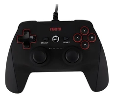 Controle Com Fio Double Shock Fighter Usb 2.0 Pc