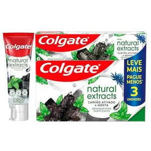 [REC | +POR- R$ 17,84/pack] Creme Dental Colgate Carvão Ativado Menta