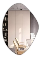 Espelho Orgânico De Parede 60x40 Fácil Instalação Completo