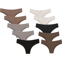 Kit com 10 Calcinhas Modelo Americana - Mel - R$40