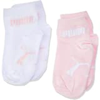 PUMA Cano Baixo, Meias Bebê Unissex, Branco/Rosa, 21-24 