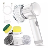 Escova Elétrica de Limpeza Sem Fio Limpador Multiuso Prático Com Mais Duas Cabeças de Escova