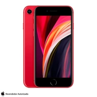 iPhone SE (PRODUCT) RED, com Tela de 4,7, 4G, 128 GB e Câmera de 12 MP - MXD22BZ/A