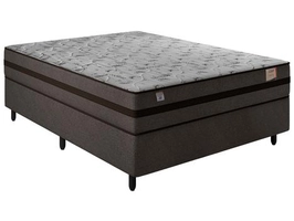 Cama Box Casal (Box + Colchão) Plumatex Mola - 25cm de Altura R$ 664