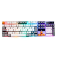 Teclado Semi-Mecânico Gamer Rise Mode G1, Rainbow, USB