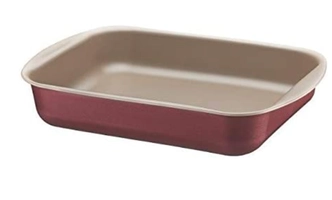 [Prime] Assadeira Funda de Alumínio com Revestimento Interno Antiaderente Tramontina Brasil - Vermelho