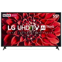 Smart TV LED 55" UHD 4K LG 55UN7100PSA Wi-Fi, Bluetooth, HDR, Inteligência Artificial ThinQ AI, Google Assistente, Alexa - 2020
