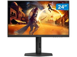 [Com Cashback R$464/Magalu] Monitor Gamer AOC 24" Full HD IPS 180Hz Ajustável