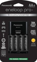 [Taxa Inclusa] Carregador Pilha Panasonic Eneloop PRO BQ-CC17 com 4 Baterias AA de 2550mAh