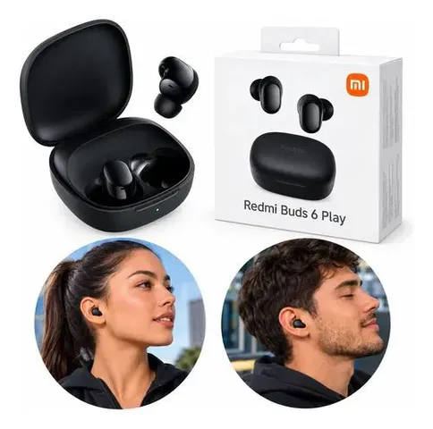 Fone Bluetooth Xiaomi Redmi Buds 6 Play Preto