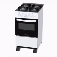 Fogão Venax Picasso Line 4 Bocas Mesa de Vidro Branco Bivolt - Bivolt