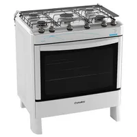 Fogão de Piso Esmaltec 5 Bocas Ágata Branco Bivolt | R$423