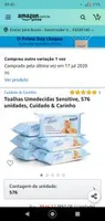 [PRIME] Toalhas Umedecidas Sensitive, 576 unidades, Cuidado & Carinho | R$31