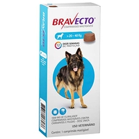 Bravecto Cães de 20 até 40kg Bravecto para Cães, 20 a 40kg,