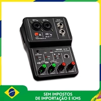 [Moedas R$ 49] Interface de Áudio Teyun Q-12 4 Canais 48V USB