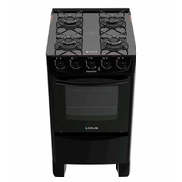 Fogão 4 Bocas Tropical Glass Atlas Preto | R$510