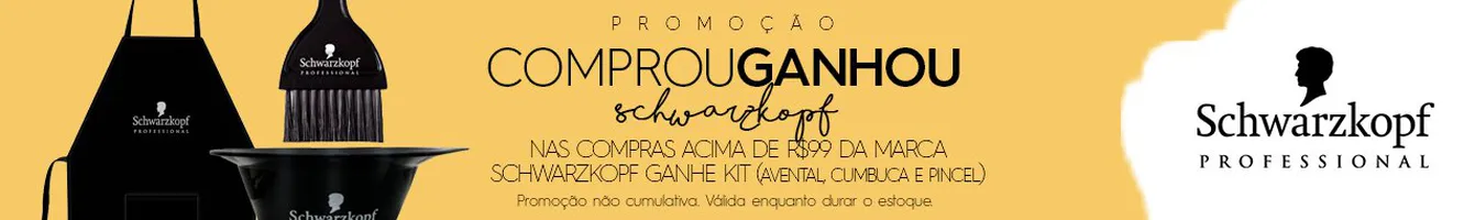 Comprou acima de R$99 ganhou kit Schwarzkopf