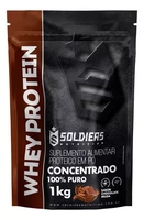 Whey Protein Concentrado 1Kg Chocolate Belga  Soldiers Nutrition