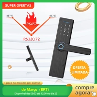 Fechadura Digital Moeshouse com Impressão Digital - Double Tongue