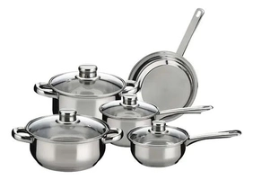 Jogo de Panelas 5 Peças Inox com Tampa Wincy