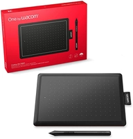 [PRIME]Wacom One CTL472 - Mesa Digitalizadora, Preto / Vermelho
