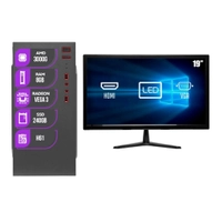 CPU PC Home Mancer, AMD 3000G, 8GB DDR4, SSD 240GB Com Monitor 19"