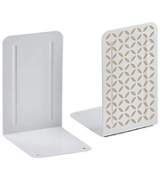 [PRIME] Suporte para Livros, Acrimet, Bibliocanto Premium, 1 Par, Branco/Dourado | R$16