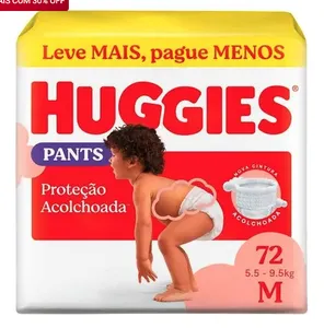 [Leve 6/Tira R$ 0,66] Fralda Pants Huggies Acolchoada M 72 Unidades