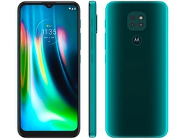 Moto G9 Play 64GB Verde - Turquesa 4GB RAM 6,5” Câm. Tripla + Selfie 8MP - R$1169