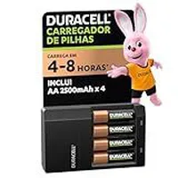 Duracell Carregador de Pilhas Recarregáveis AA e AAA Com 4 Pilhas AA Inclusas – Bivolt